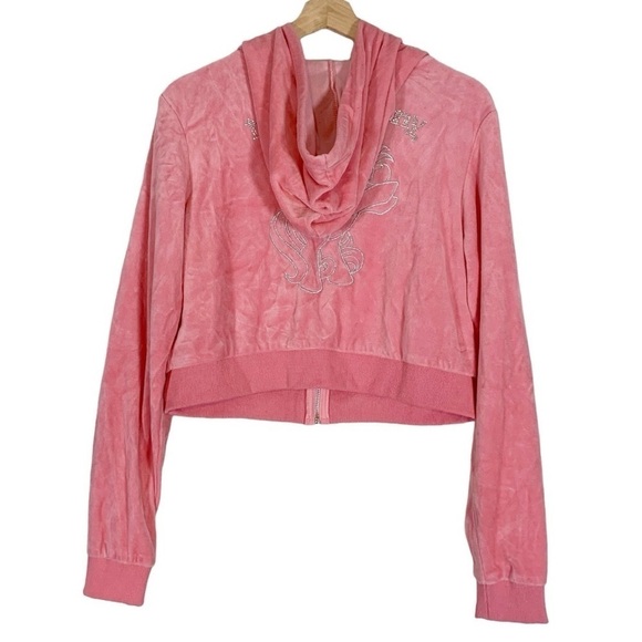Dolls Kill My Little Pony Juicy Couture Style Verlour Track Jacket Size XL - Picture 2 of 10